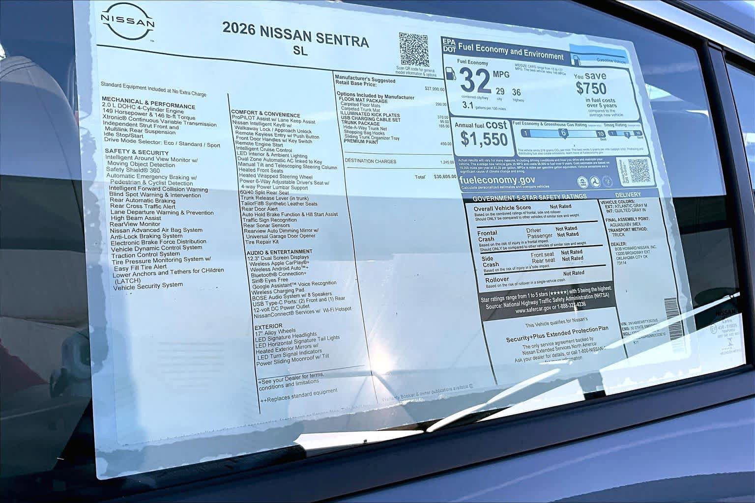New 2026 Nissan Sentra SL FWD image 18
