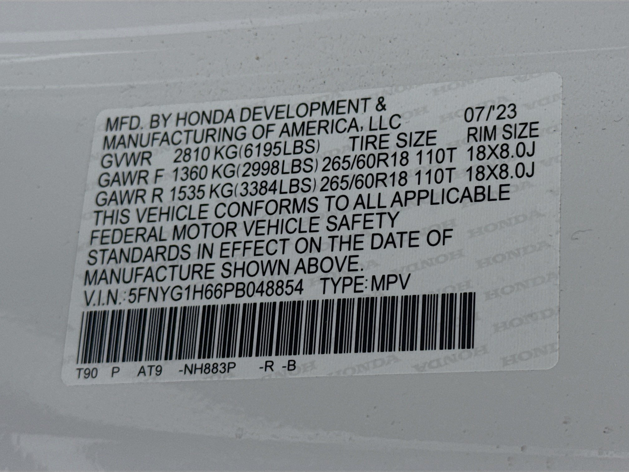 Certified 2023 Honda Pilot TrailSport image 33