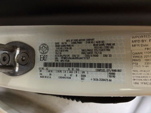 Used 2024 Ford Escape Platinum image 43