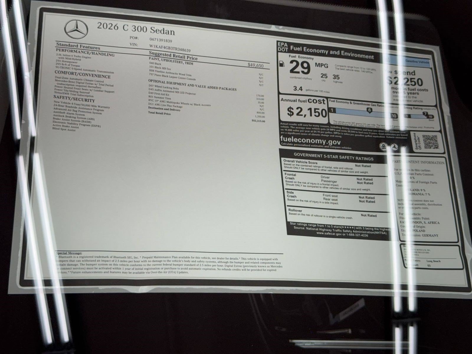 New 2026 Mercedes-Benz C 300 Sedan image 33