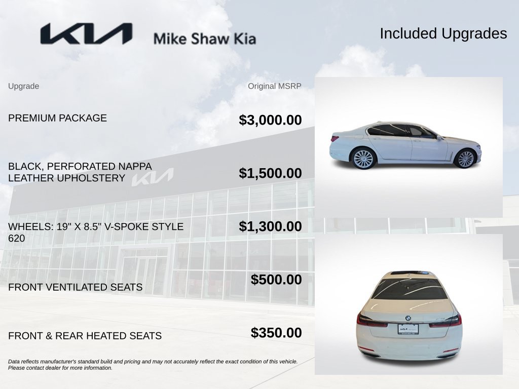 Used 2022 BMW 740i w/ Premium Package RWD image 6