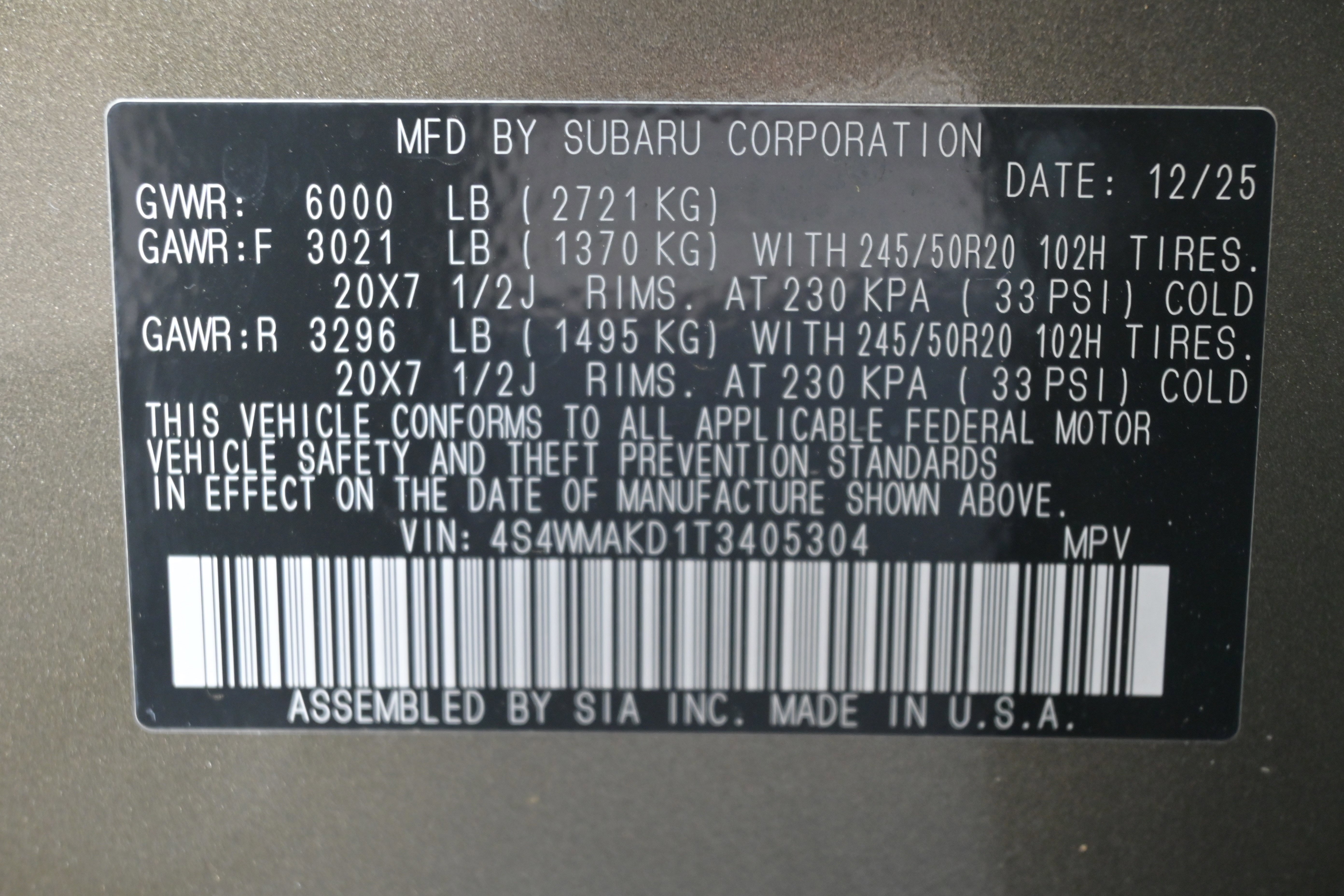 Certified 2026 Subaru Ascent Touring w/ Popular Package #1 AWD/4WD image 37