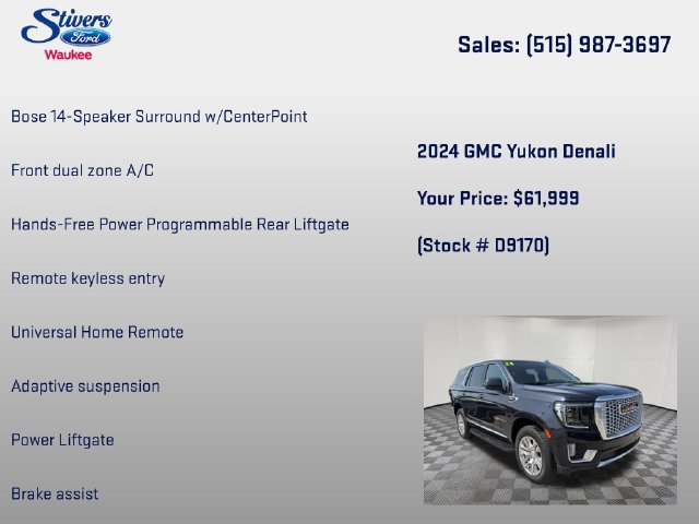 Used 2024 GMC Yukon Denali w/ Max Trailering Package AWD/4WD image 34