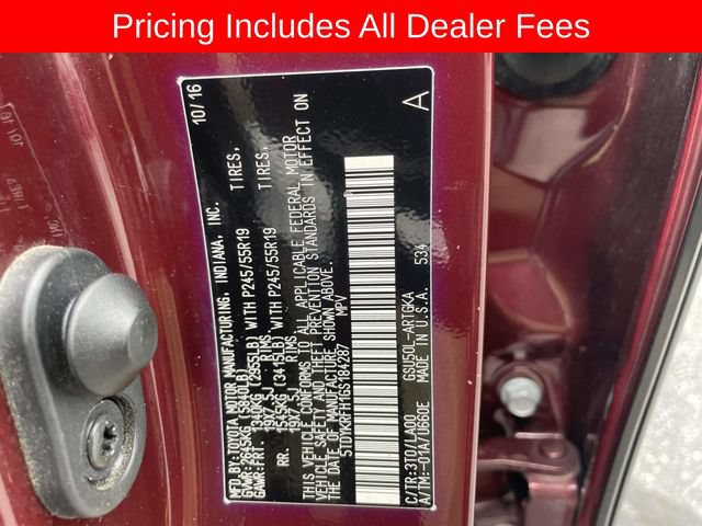 Used 2016 Toyota Highlander Limited FWD image 42