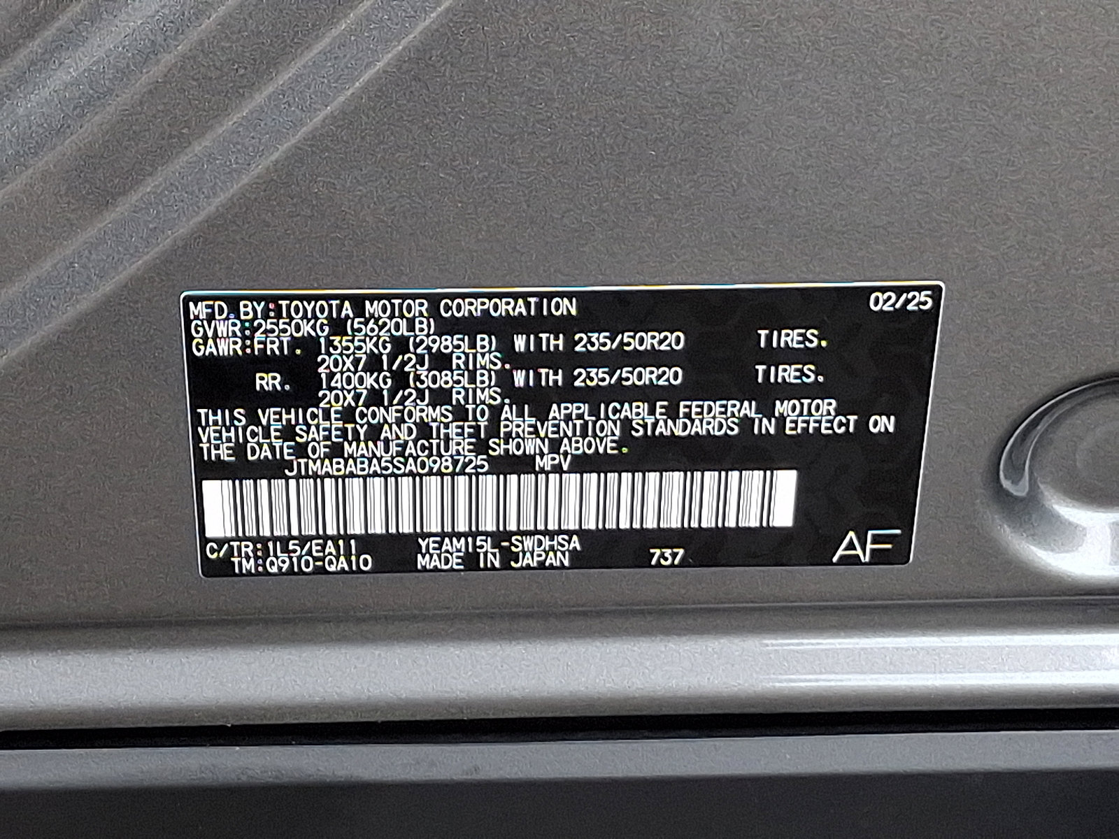 Certified 2025 Subaru Solterra Touring image 26