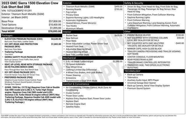 Used 2023 GMC Sierra 1500 Elevation w/ Elevation Premium Package image 26