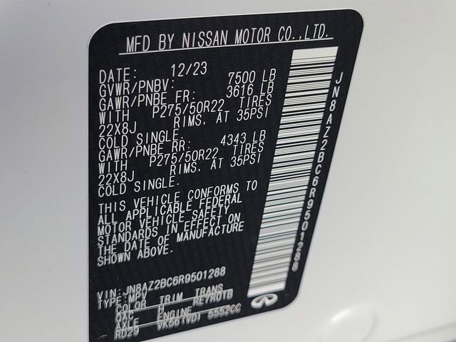 Used 2024 INFINITI QX80 Sensory image 32