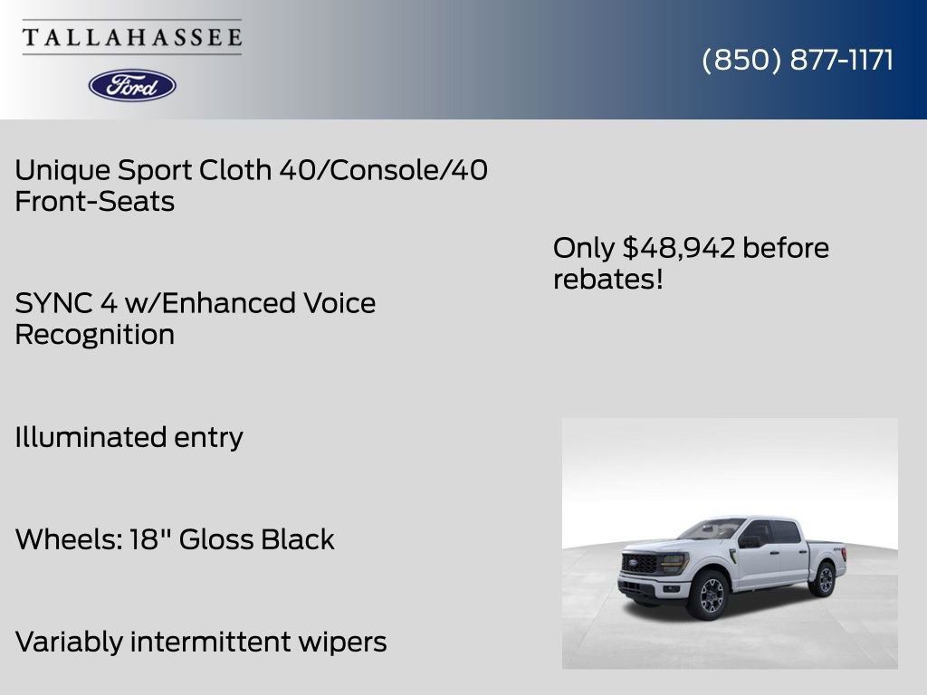 New 2025 Ford F150 STX w/ Equipment Group 200A image 8