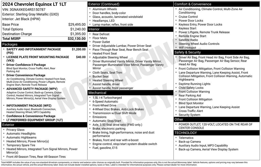 Certified 2024 Chevrolet Equinox LT image 34