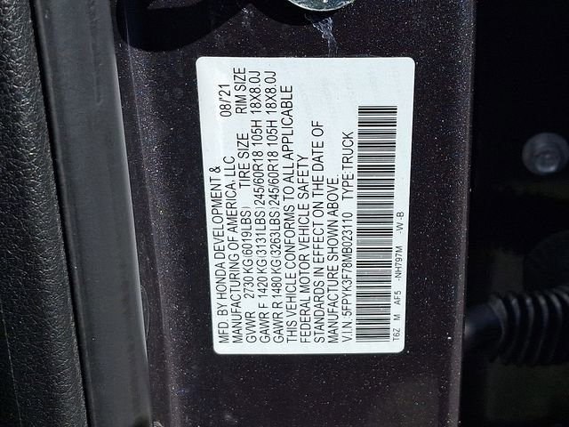 Used 2021 Honda Ridgeline RTL-E image 27
