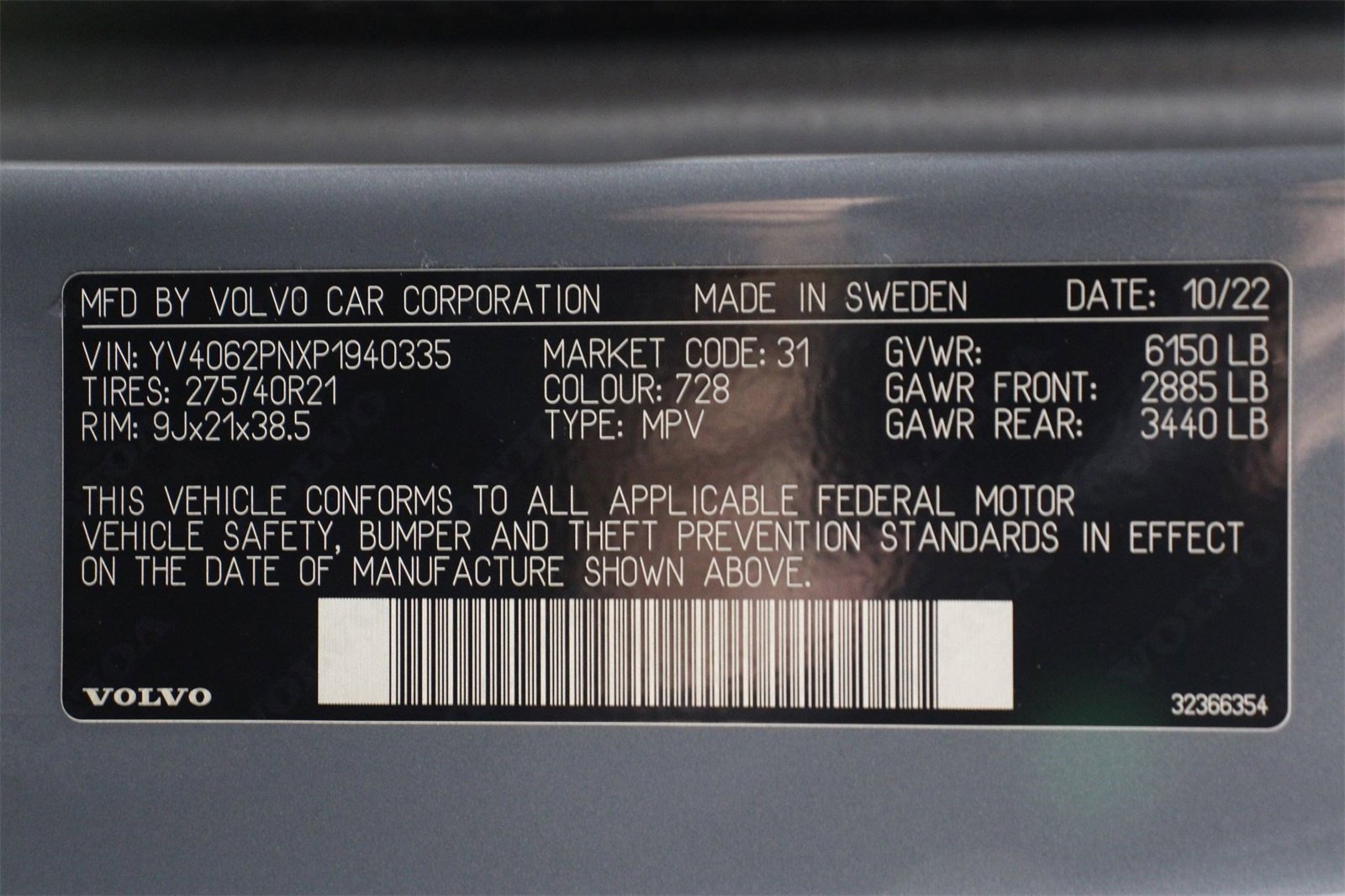 Certified 2023 Volvo XC90 B6 Plus w/ Protection Package Premier image 16