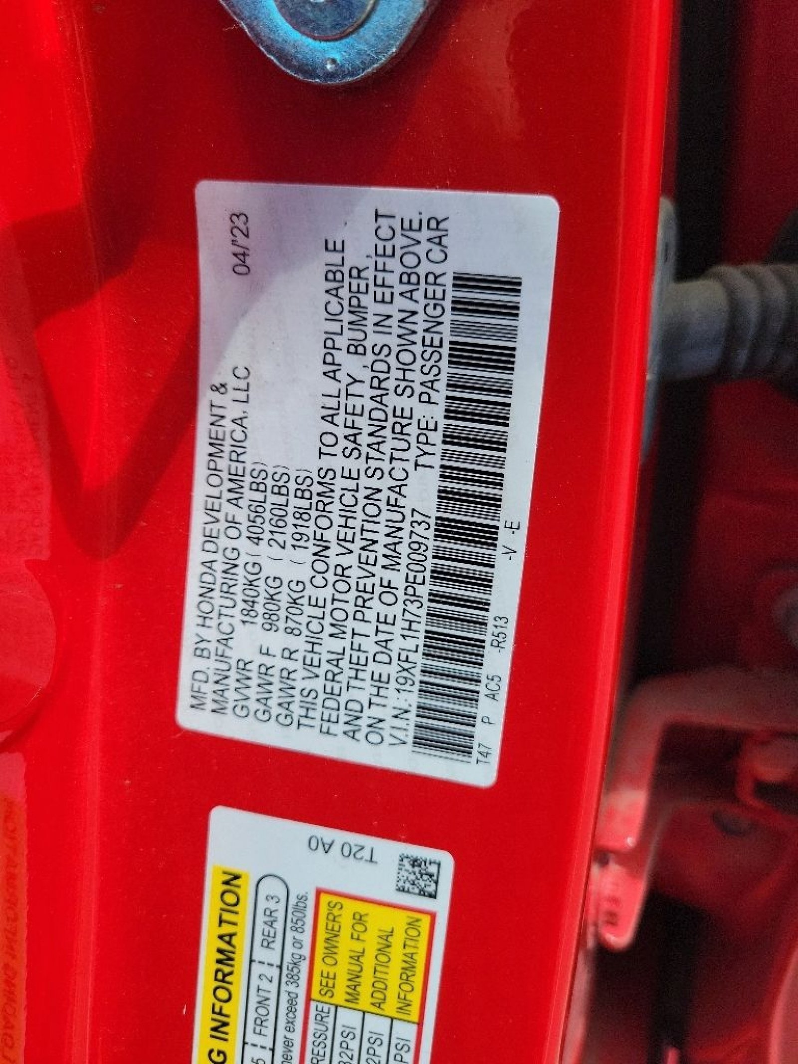 Certified 2023 Honda Civic EX-L image 15