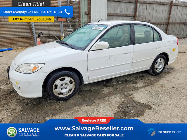 Used 2004 Honda Civic Hybrid Sedan