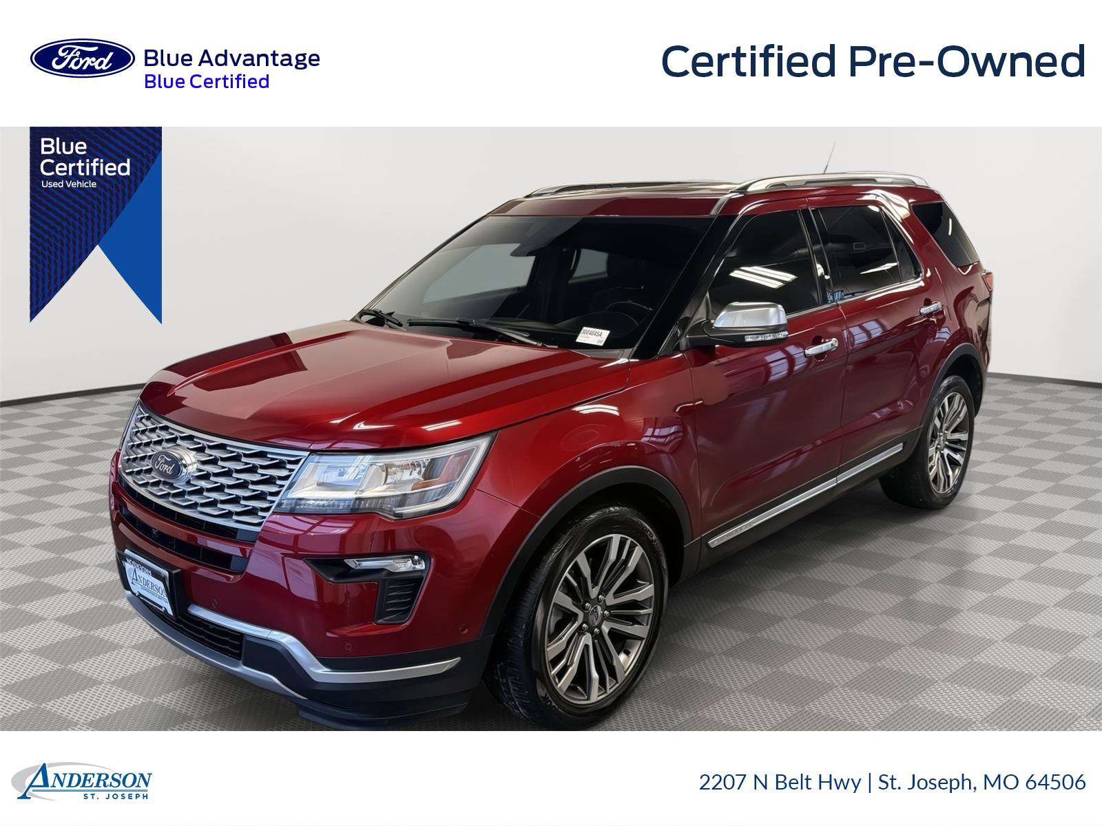 Certified 2019 Ford Explorer Platinum
