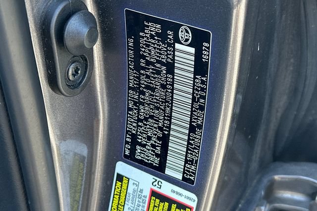 Used 2018 Toyota Camry XLE w/ Audio Package FWD image 34
