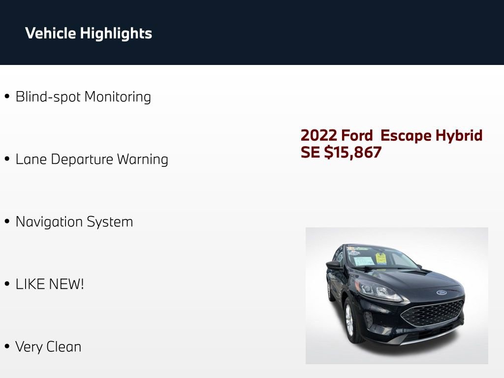 Used 2022 Ford Escape SE AWD/4WD image 4