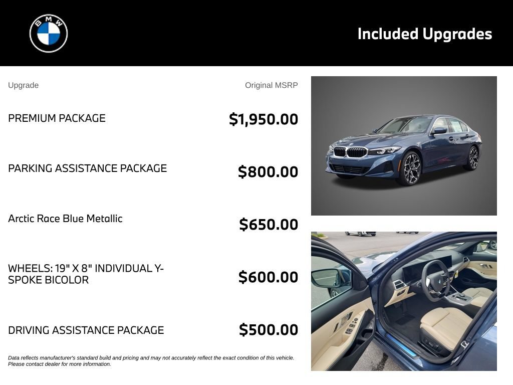 New 2026 BMW 330i xDrive Sedan w/ Premium Package AWD/4WD image 4