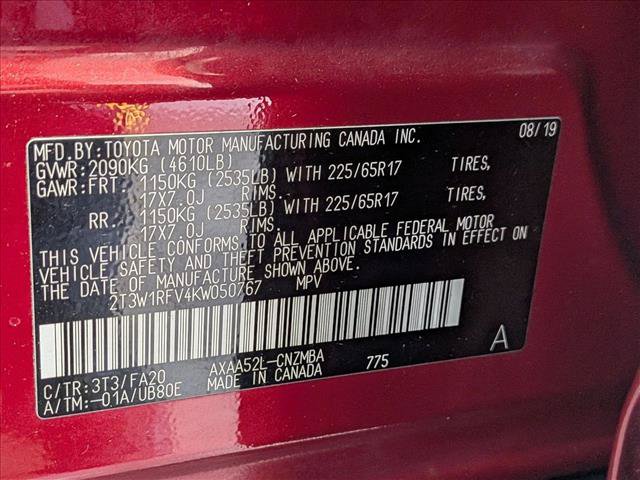 Used 2019 Toyota RAV4 XLE w/ Convenience Package FWD image 25