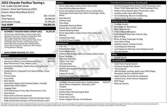 Certified 2022 Chrysler Pacifica Touring-L w/ Uconnect Theater Family Group image 10