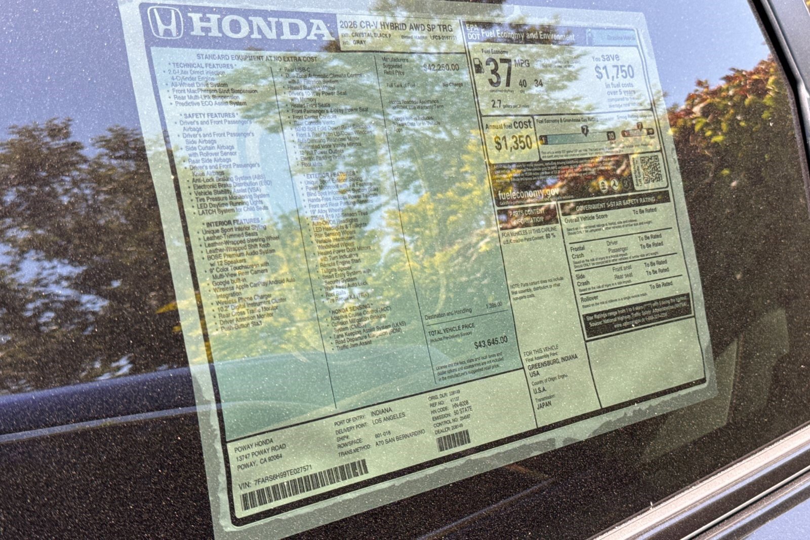 New 2026 Honda CR-V Sport Touring image 33