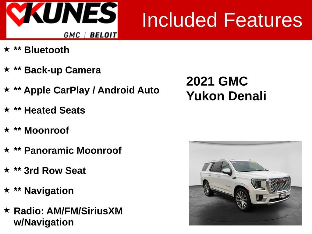 Used 2021 GMC Yukon Denali w/ Denali Ultimate Package AWD/4WD image 2