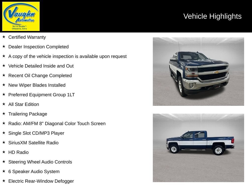 Used 2017 Chevrolet Silverado 1500 LT w/ All Star Edition AWD/4WD image 2