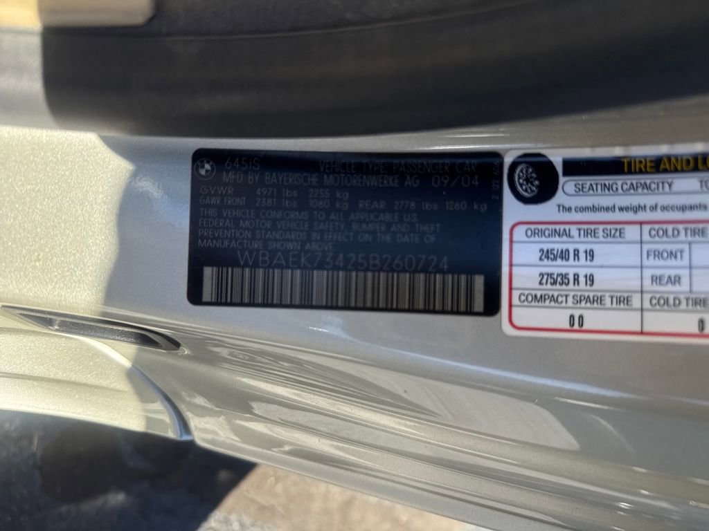 Used 2005 BMW 645Ci 645Ci image 26