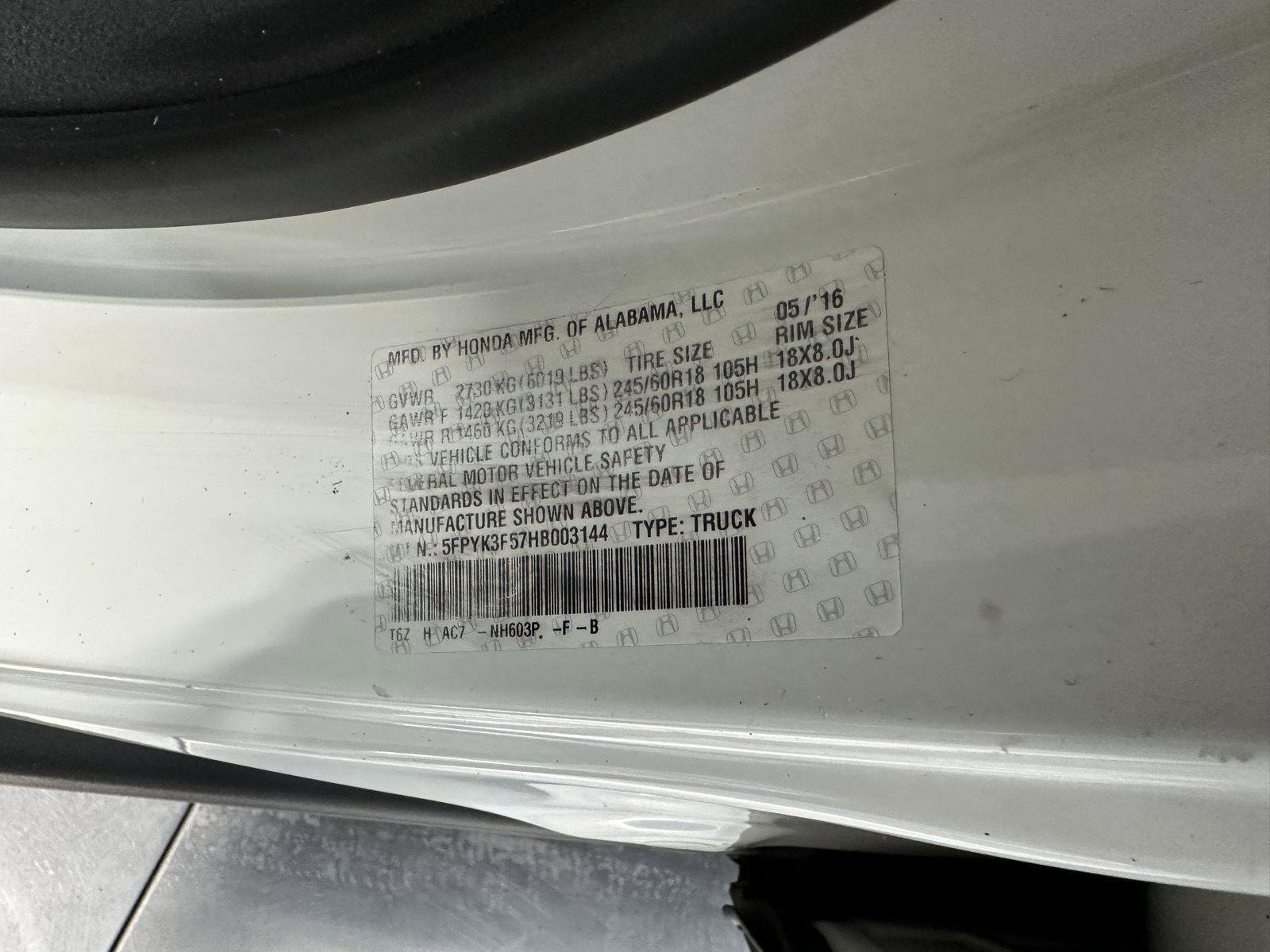 Used 2017 Honda Ridgeline RTL image 12