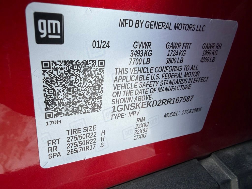 Used 2024 Chevrolet Suburban RST w/ Luxury Package image 37