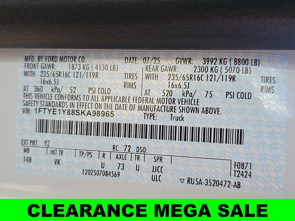 New 2025 Ford Transit 150 Low Roof image 43