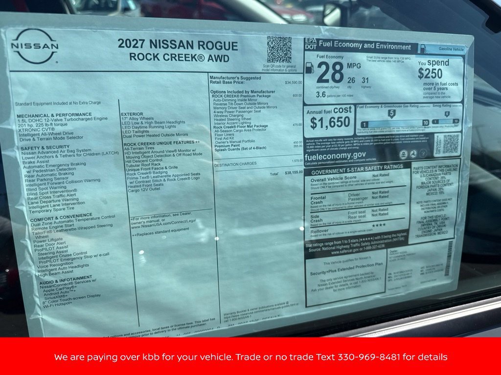 New 2027 Nissan Rogue SV w/ Rock Creek Premium Package AWD/4WD image 46