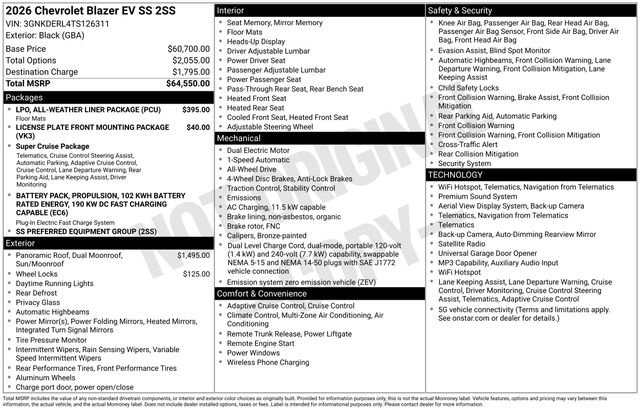 Certified 2026 Chevrolet Blazer EV SS AWD/4WD image 12