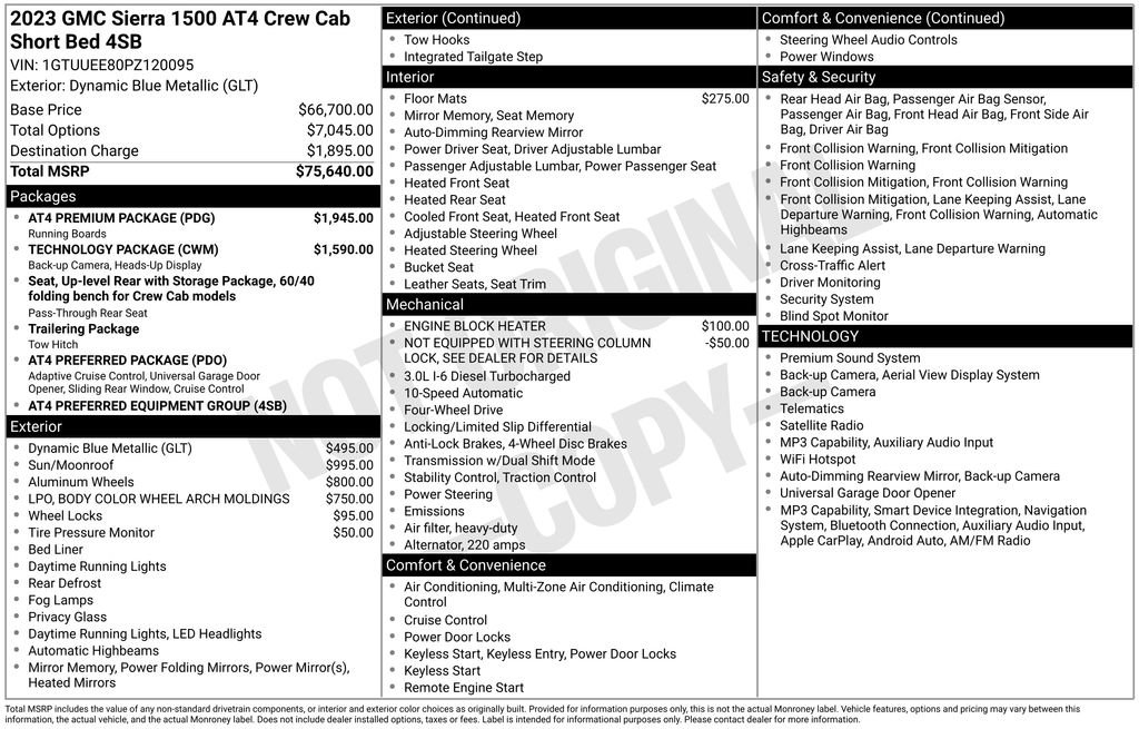 Used 2023 GMC Sierra 1500 AT4 w/ AT4 Premium Package AWD/4WD image 27