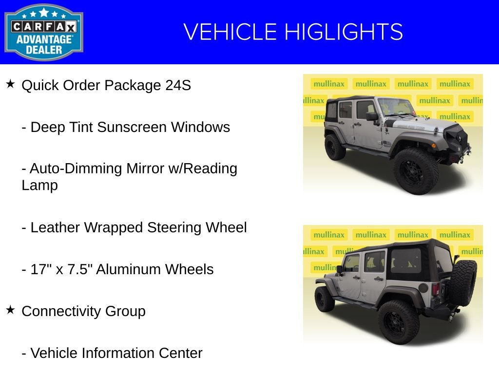 Used 2015 Jeep Wrangler Unlimited Sport w/ Quick Order Package 24S AWD/4WD image 24