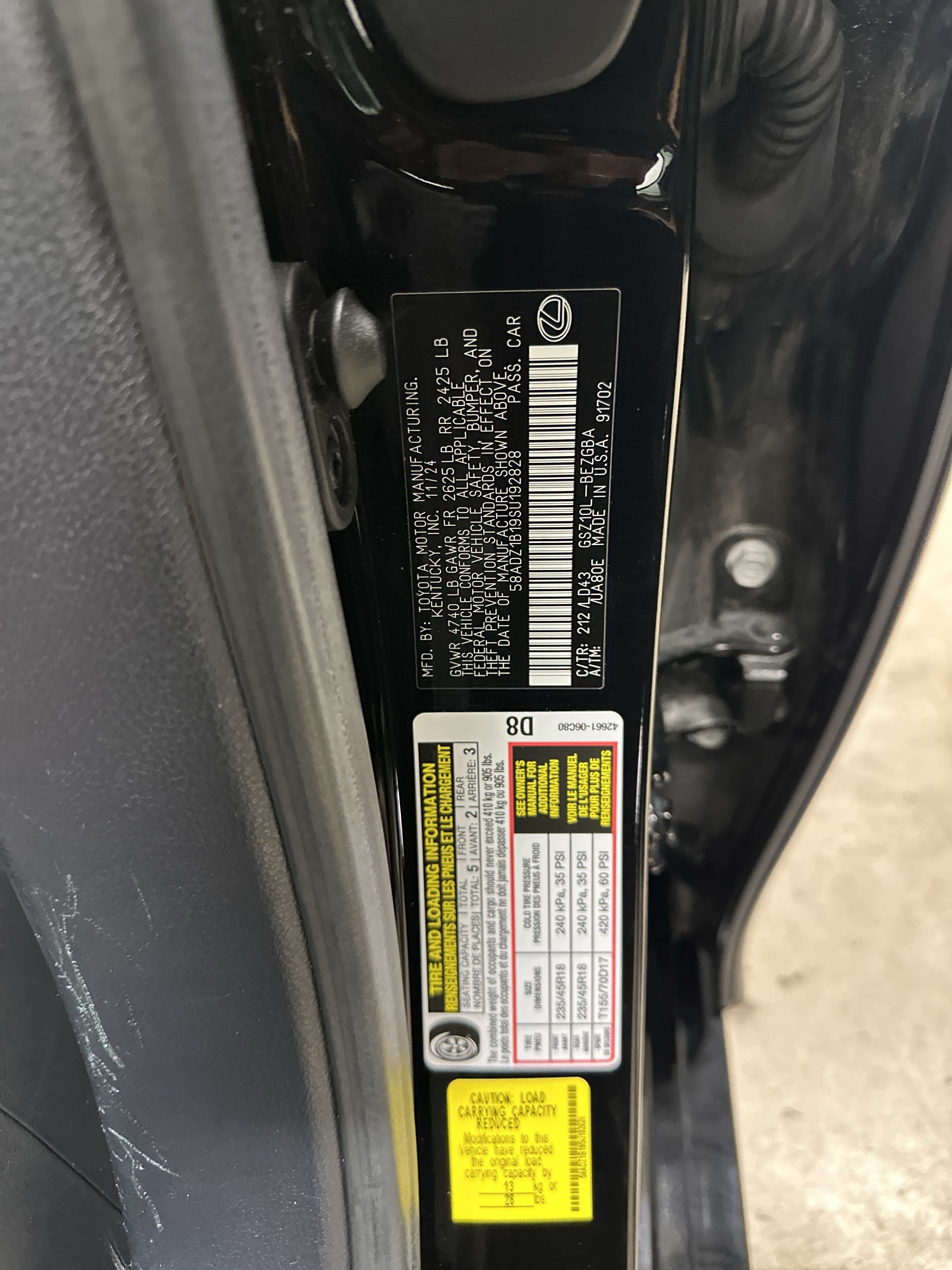 Certified 2025 Lexus ES 350 w/ Premium Package FWD image 35
