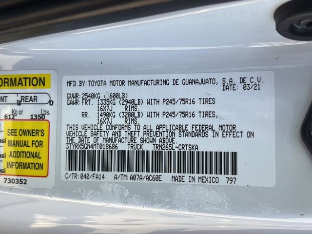 Used 2021 Toyota Tacoma SR RWD image 24