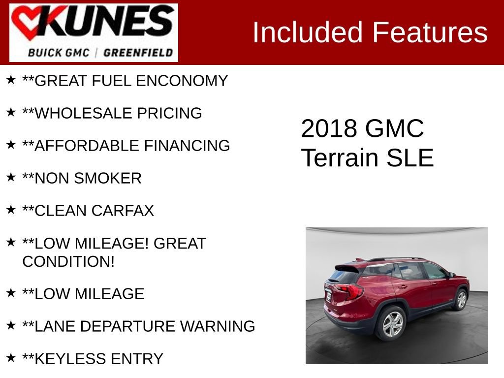 Used 2018 GMC Terrain SLE w/ Driver Convenience Package AWD/4WD image 3