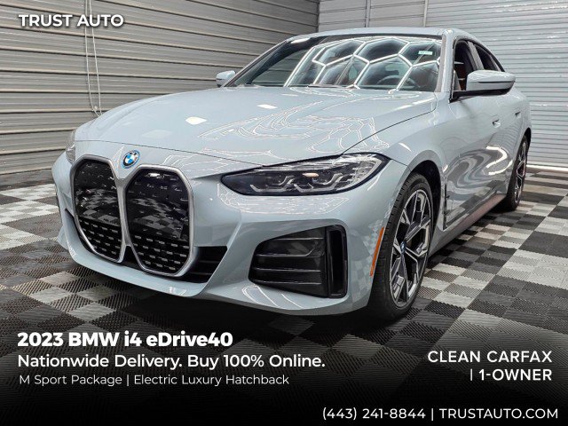 Used 2023 BMW i4 eDrive40 w/ M Sport Package RWD image 1