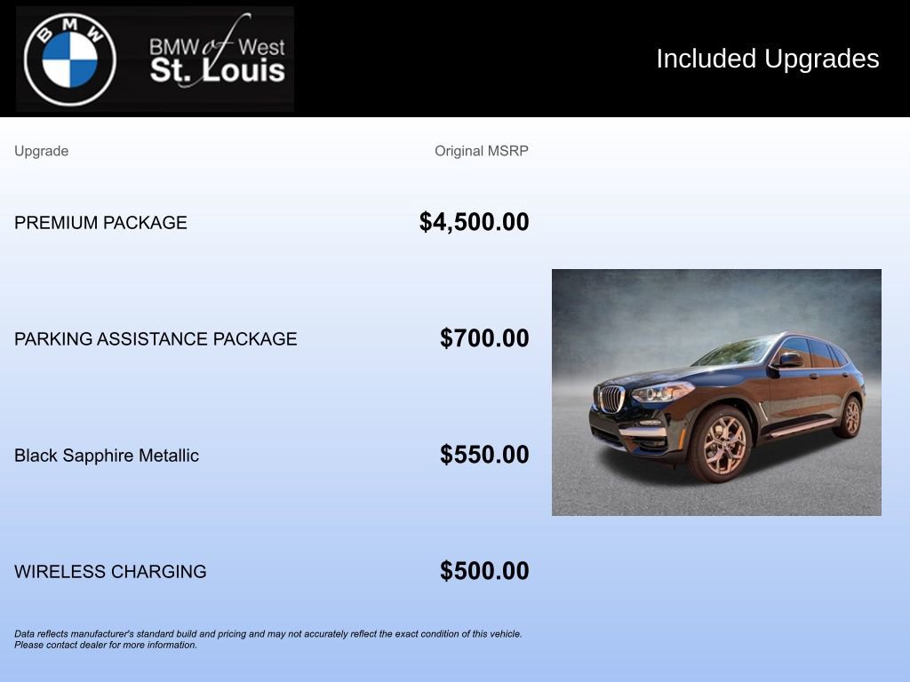 Used 2021 BMW X3 xDrive30i w/ Premium Package image 20