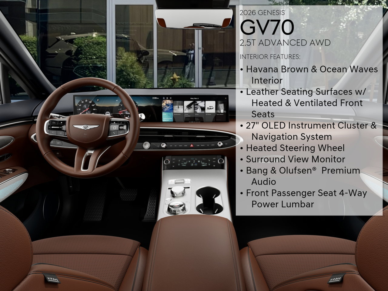 Certified 2026 Genesis GV70 2.5T Advanced AWD/4WD image 17