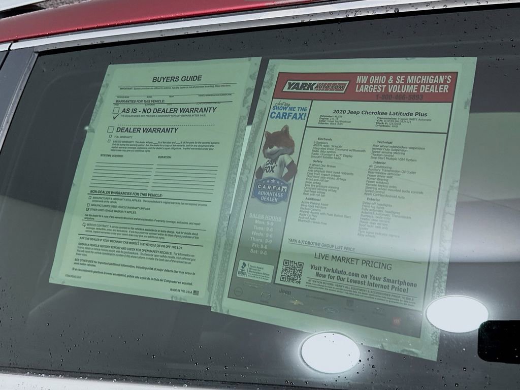 Certified 2020 Jeep Cherokee Latitude Plus image 13