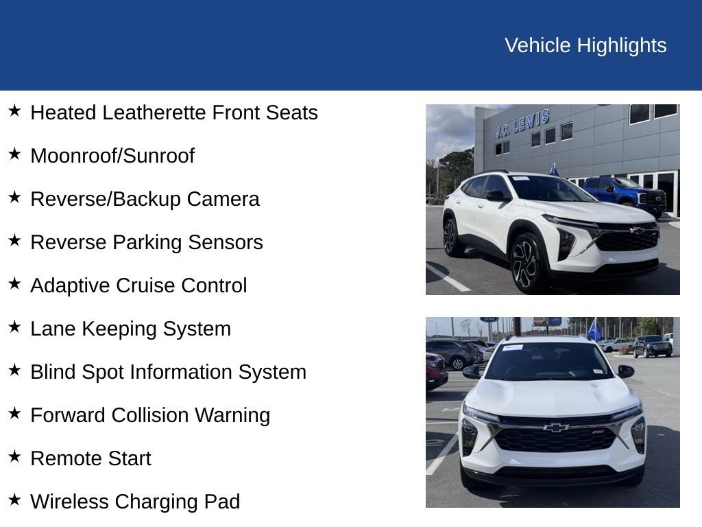 Used 2025 Chevrolet Trax RS w/ Sunroof Package image 23