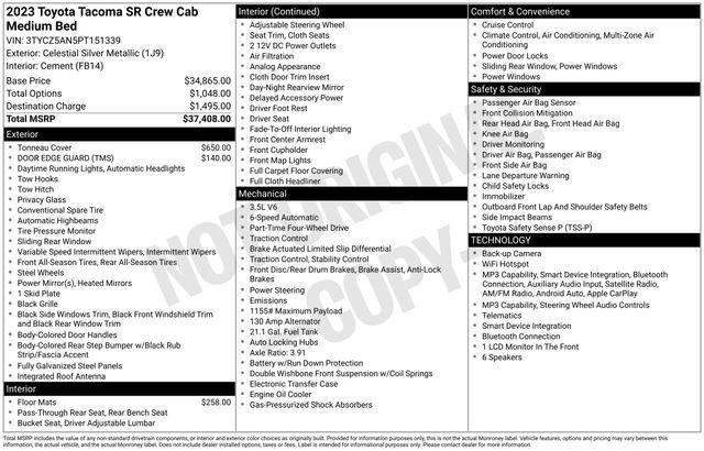 Used 2023 Toyota Tacoma SR AWD/4WD image 17