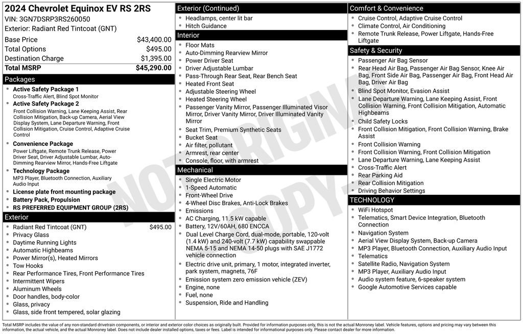 Used 2024 Chevrolet Equinox EV RS FWD image 4