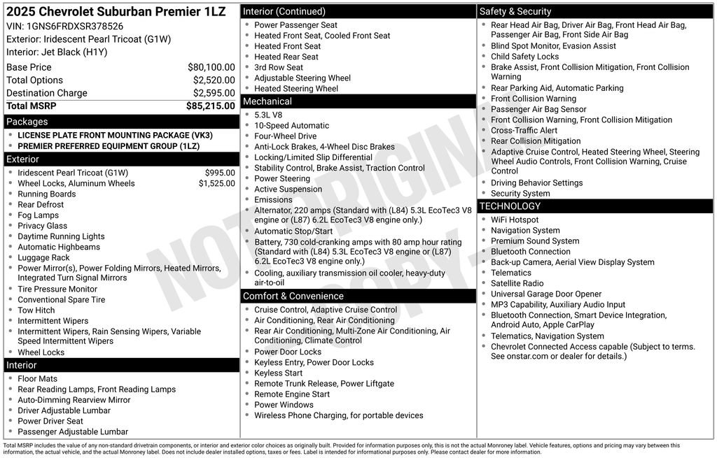 Certified 2025 Chevrolet Suburban Premier AWD/4WD image 4