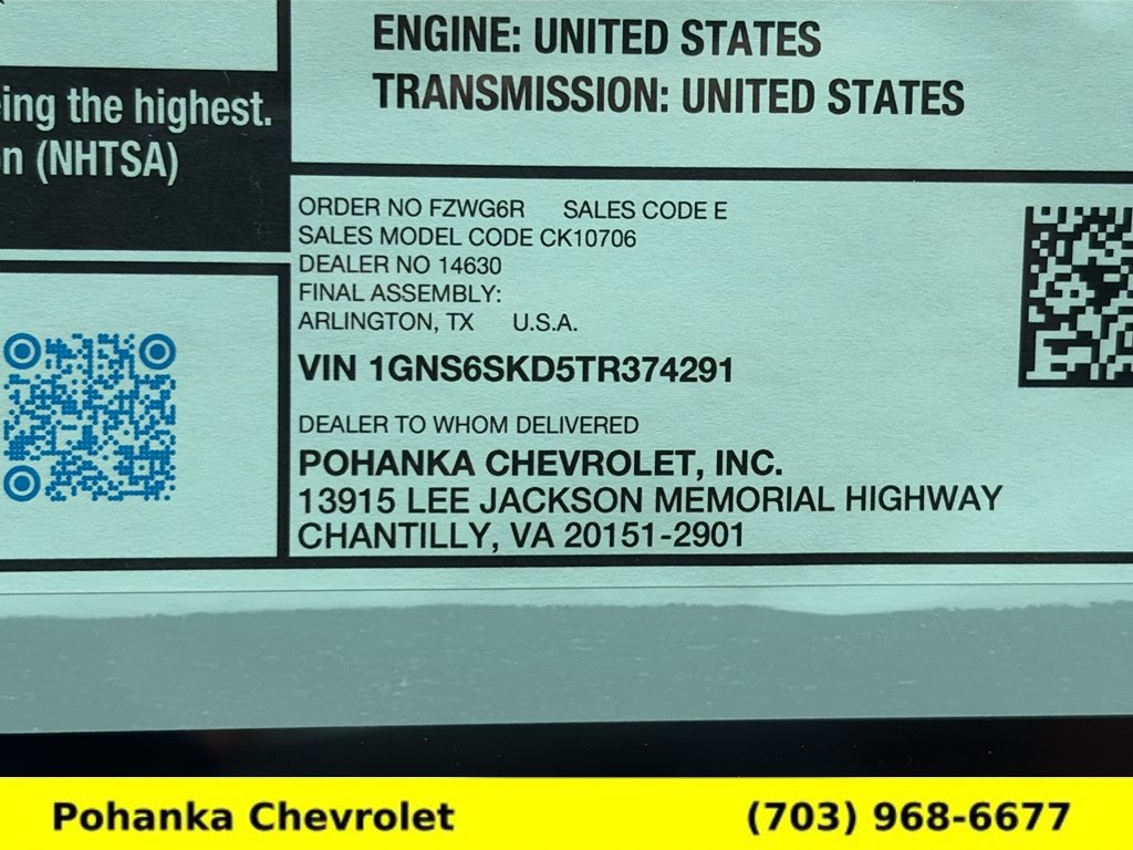 New 2026 Chevrolet Tahoe Premier w/ Sun And Tow Package AWD/4WD image 37