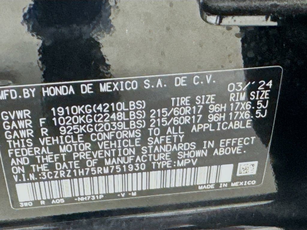 Used 2024 Honda HR-V EX-L image 42