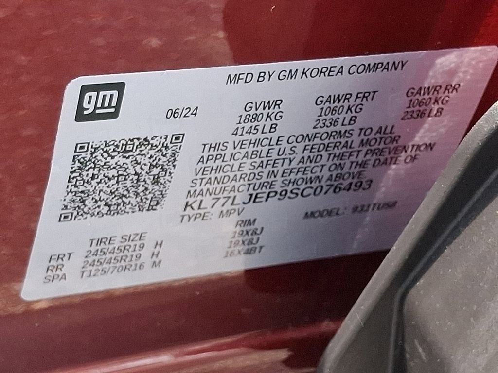 Certified 2025 Chevrolet Trax RS w/ Sunroof Package FWD image 28