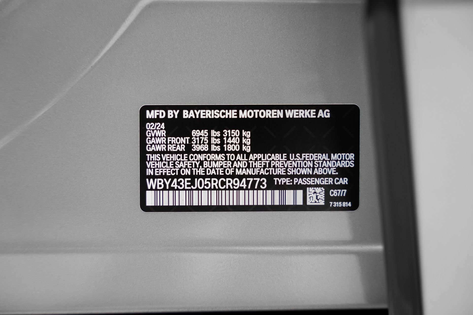 Used 2024 BMW i7 eDrive50 RWD image 57