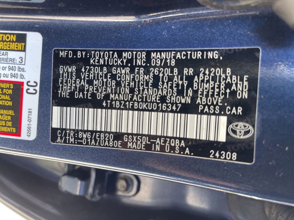 Used 2019 Toyota Avalon XSE w/ All Weather Liner Package image 32